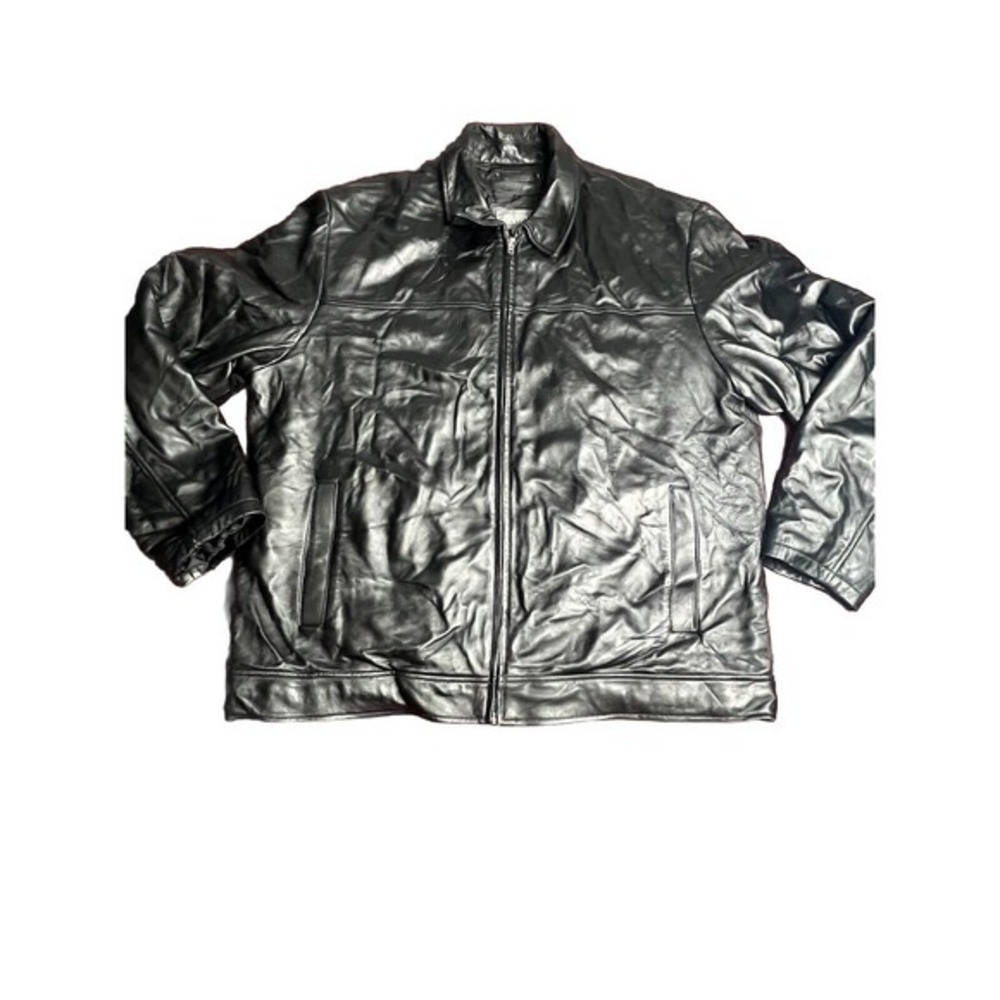 Vintage Wilson Leather Classic Button Up‎ Jacket Black Great Condition Sz(XL)